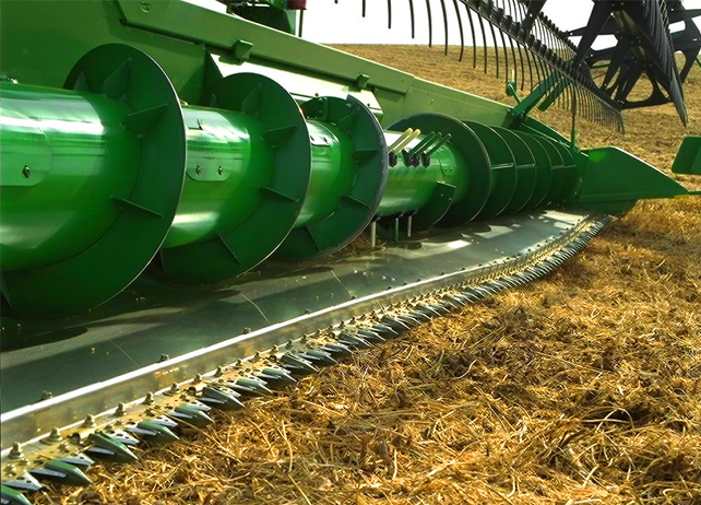 Жатка John Deere HydraFlex 630F — вид сбоку, гибкая шнековая платформа